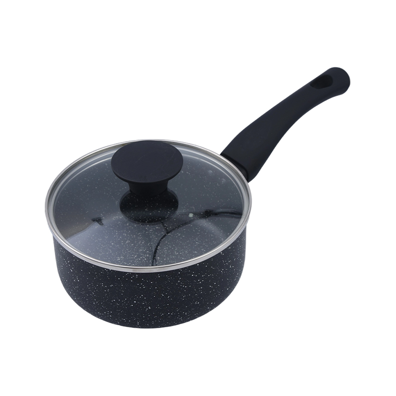 Lisovaná hliníková panvica na omáčky Black Marble